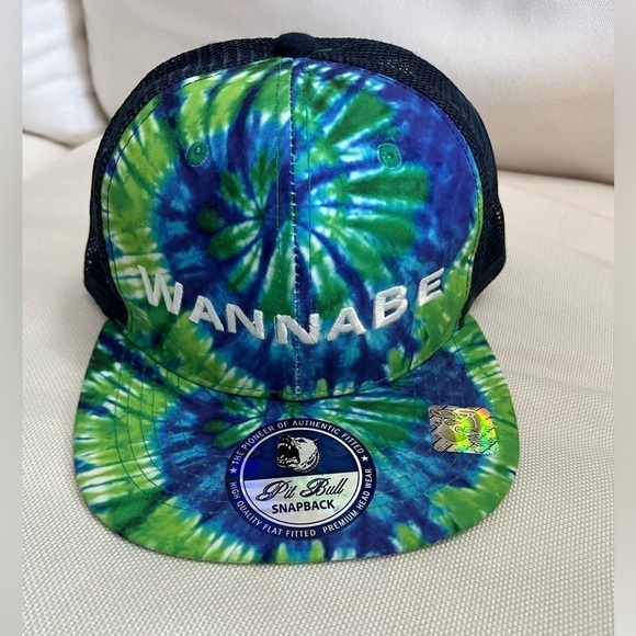 Pit Bull Snap Back Tie Dye Swirl Adjustable Adult Baseball Cap - Picture 1 of 4